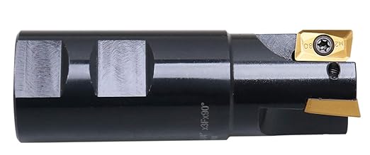 Accusize Industrial Tools 1-1/4'' 90 Deg Square Shoulder Indexable End Mill with APKT1604 Inserts, 0056-0922