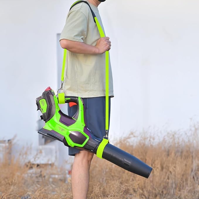 Universal Shoulder Strap for Leaf Blower & String Trimmer, Compatible with WOLFMEN for EGO Power+ for WORX for LAZYBOI for LEAPUL for DEWALT for MZK for Greenworks for BLACK+DECKER (1, Green)