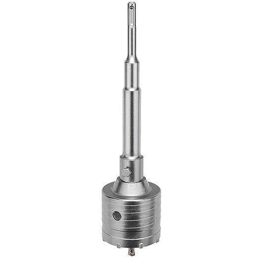 2.5 inch / 65mm Concrete Hole Saw with SDS Plus Shank Connecting Rod, 6.3mm Tungsten Carbide Tip for Concrete, Cement, Brick Wall