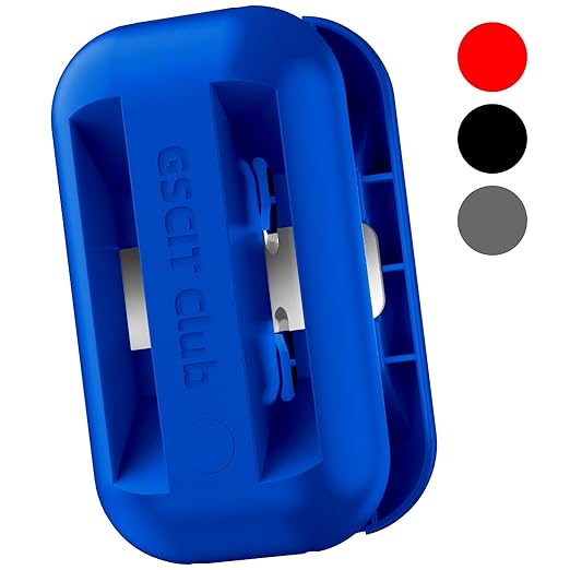GSCIT Club Edge Banding Trimmer, with Tungsten Carbide Blades, Hand Planer Edge Bander for Burrs,Edge Corner Planer,Wood Chamfering Fillet Scraper,Edge Banding Cutter for PVC ABS Melamine (Blue)