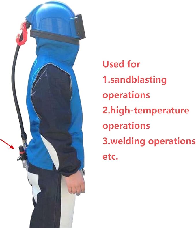 SHUNJIE Sandblaster Thermostat for Sandblasting Operations Portable Air Cooler for High Temperature and Welding Work