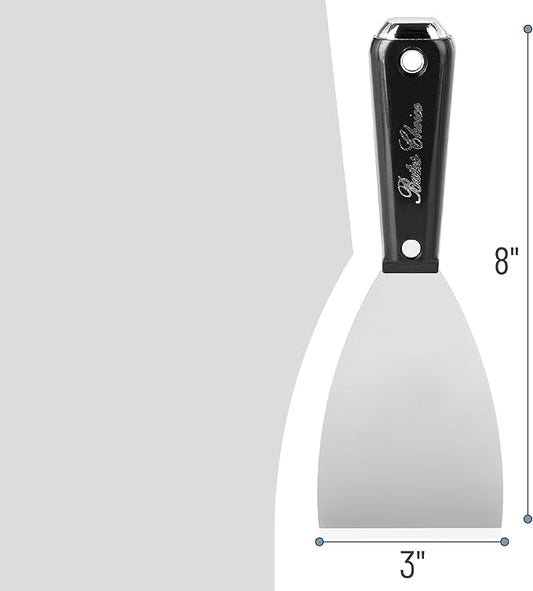Bates 3 Inch Flexible Metal Putty Knife - Drywall Spackle Knife, Paint Scraper, Wall Scraper