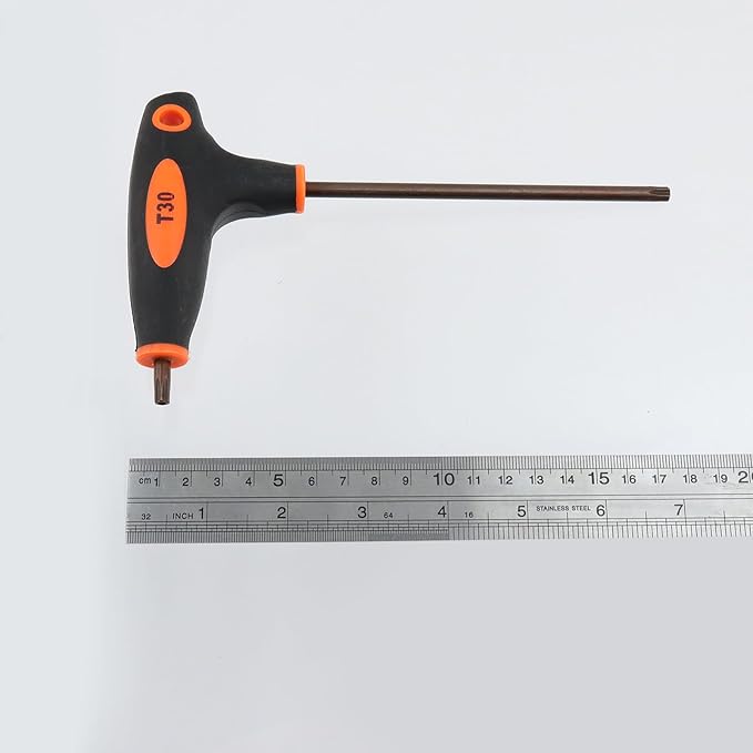 Antrader T30 Torx Screwdriver,Anti Tamper Proof Torx Key,S2 Steel T-Handle Dual End Wrench-2Pcs