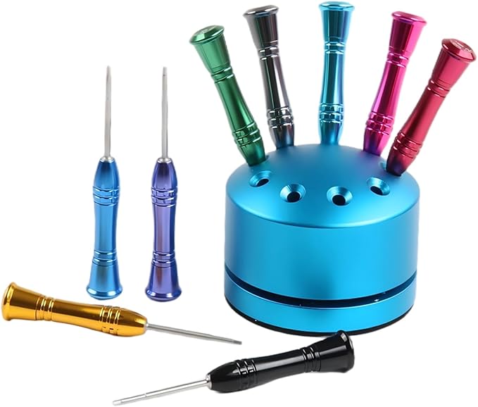 Dental Implant Screw Driver Universal Kit Tool Dentistry Implant Repair Stainless Steal Base Orthodontic Dentistry Tool with 9 Pcs(Blue)