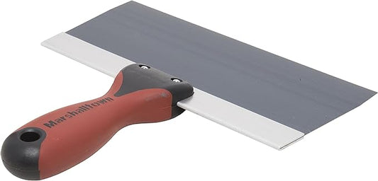 MARSHALLTOWN DuraSoft II Taping Knife, 8 Inch Blue Steel Blade, For Drywall Finishing, 4508D