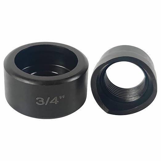 AMZCNC 3/4" Conduit Punch and Die for Hydraulic Knock Out Driver 3/4"-16UN Thread (Actual Hole Size: 1.12")