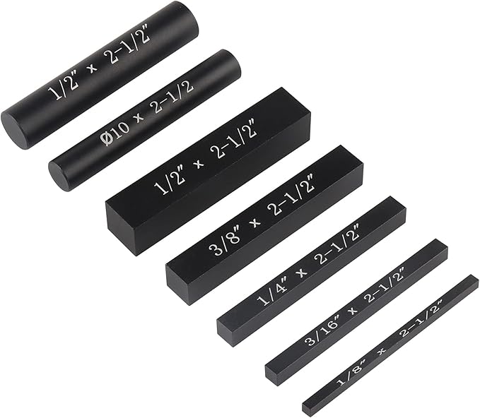 Setup Blocks Height Gauge Set, 7pcs Precision Aluminum Setup Bars for Router and Table Saw Accessories Woodworking Set Up, Bars Include Laser Engraved Size Markings