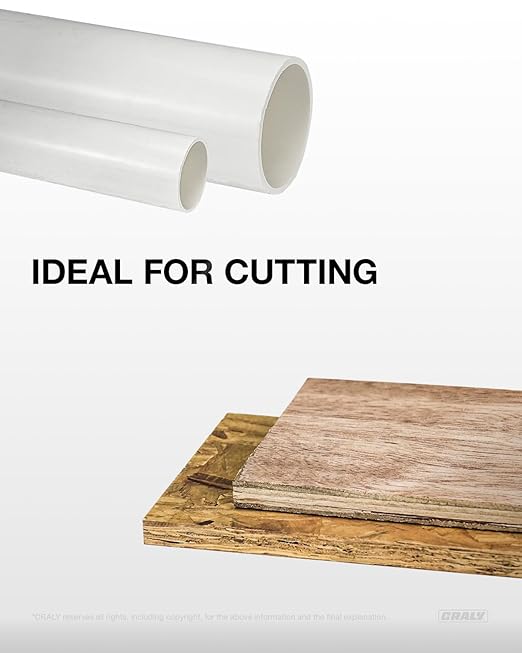CRALY 7-1/4 Inch 140 Teeth Circular Saw Blade, 5/8 Inch Arbor, Thin Kerf, for Cutting Plywood, OSB, Plastic, Paneling & Vinyl Siding, 2-Pack(C07140WB-2)