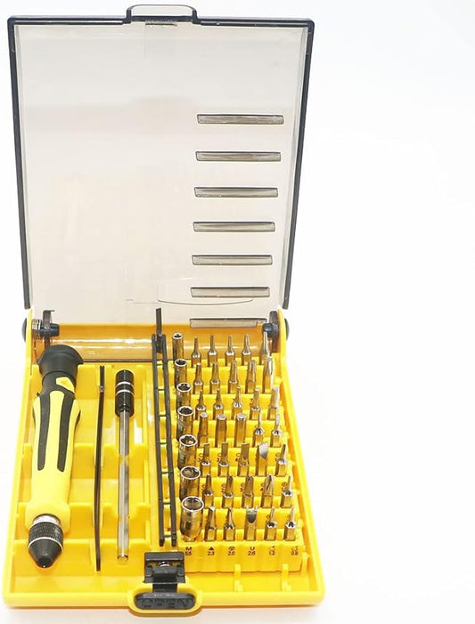 Screwdriver Set 45 in 1, Mini Precision Screwdriver Set with Case, Multi-function Magnetic Screwdriver Kit with Replaceable Bits for Cellphone, Computer, Laptop, Watch, Glasses, Game Console