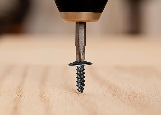 (100 pcs)#8횞2" Black Truss Head Wood Screws Quick Metal Self Tapping Zinc Oxide