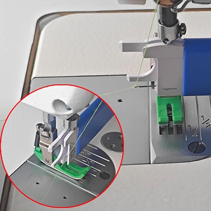YICBOR Magnetic Automatic Sewing Machine Needle Threader with Strong Magnet, Stitch Insertion Tool with 1pcs Replacement Hooks Quick for Industrial Single Lockstitch Sewing Machine