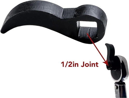 Crafted from Cr V Steel Pry Bar Tool, for effective performance in various scenarios, versatile Pry Bar Tool with 1/2in Joint Adapter Head Tool