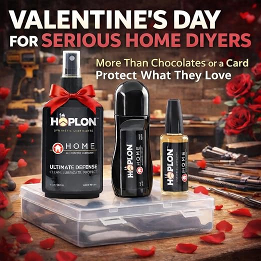 HOPLON Home Premium Lubricant Kit ??Precision Lubrication System with Snap-Shut Case for Serious DIYers ??100% Synthetic, Low-Odor Formula for Home & Garage with Three Precision Applicators