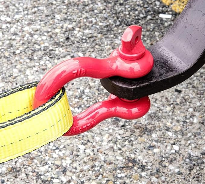 Mytee Products 1-1/8" Anchor Shackle Forged Carbon Steel w/Alloy Screw Pin WLL # 9.50 Ton 19,000 lbs Double Rust Protection Heavy Duty D Ring Shackle for Towing, Rigging & Vehicle Recovery (10 Pack)