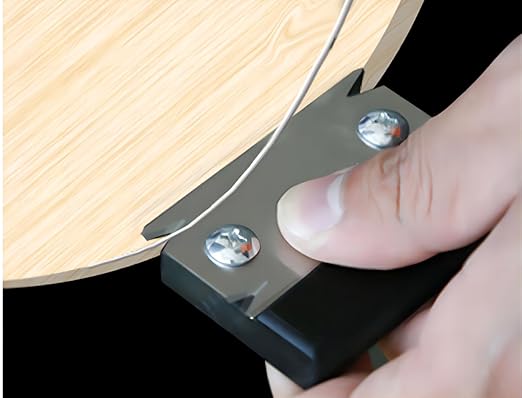Woodworking Edge Trimmer, Hand Planer Edge Bander for Burrs,Edge Corner Planer,Wood Chamfering Fillet Scraper,Edge Banding Cutter for PVC ABS Melamine Veneer,Deburring Tool,MG-022BK