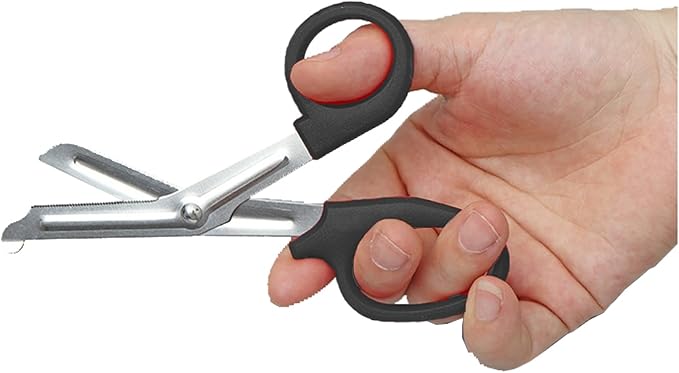 20 Pack EMT Trauma Shears, 5.7 Inch Bandage Scissors, Stainless Steel, Ergonomic, Ambidextrous, Black