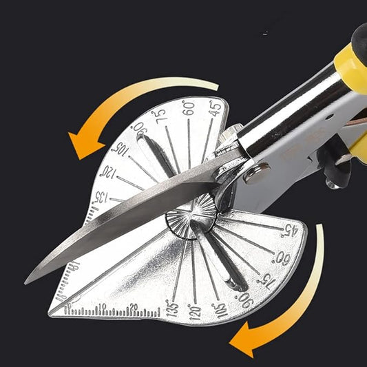 szhdx Multifunctional Shears, Multi Angle Shear Cutter - Cuts 45 to 135 Degree Miter Snips, Hand Tools for Soft Wood, Plastic, PVC