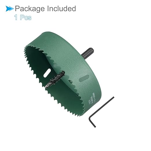 Bi-Metal Hole Saw, 130mm 5-8/64 Inch Dia Hole Saw, High Speed Steel Cutter - (Applications: for Wood Brass Zinc), 1-Pieces