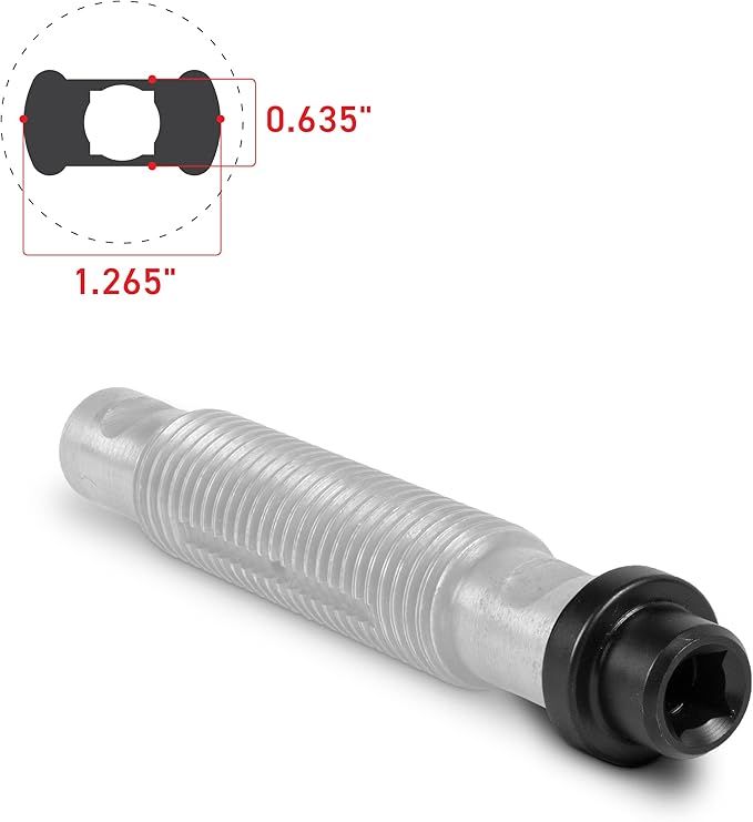 Tiger Tool Leaf Spring Pin Socket Set, Complete Set to Remove and Install Threaded Spring & Shackle Pins on Class 6 ??8 Commercial Heavy Duty Trucks & Equipment, 15111