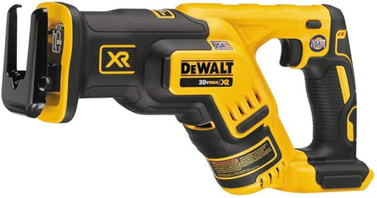 DEWALT 20V MAX XR Reciprocating Saw Cordless, Brushless, Compact,Variable Speed, Pivoting Head, LED Light, Tool Only (DCS367B)