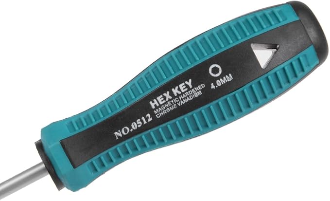 uxcell 4mm Non-Magnetic Tip Six Point Hex Nut Driver with 3-Inch Round Shaft