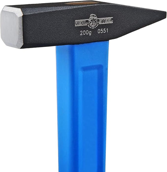 REAL STEEL Blacksmith Hammer Small Construction Jacketed Graphite Tools Sheet Metal Hammer (7 Oz)