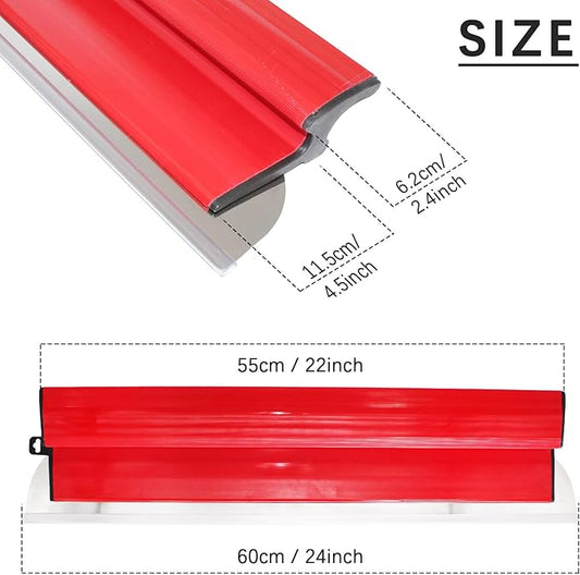 Drywall Skimming Blade 24 Inch, Smooth Finish, Precision 0.5mm European Stainless Steel Blade (Replaceable),Drywall Skimming Blade Tool for Drywall/Wallboard/Plasterboard