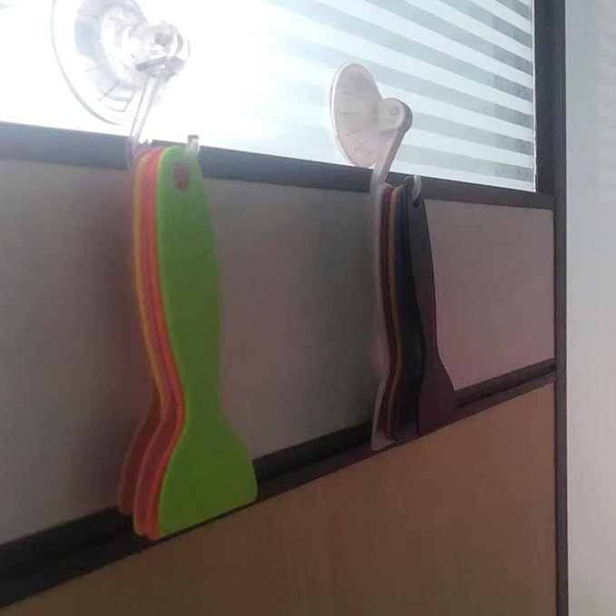 12pcs Thickened Scraper Tool Multiple Purposes Plastic Scraper Putty Knife removal shovel Tool Set (Multicolor)
