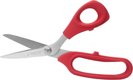VAMPLIERS 8" Fiber Optic Kevlar Scissors Industrial Grade Carbon Steel Shears - Cuts Kevlar, Dyneema, Spectra, Vectran, Dacron, Nomex, Technora, Innegra, Carbon Fiber, Fiberglass