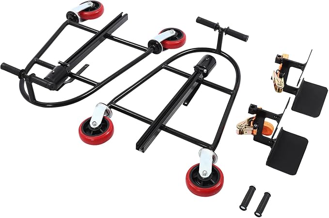 Furniture Moving Tool Set of 2 Manual Furniture and Crate Mover 1300 lbs Capacity Multifunctional Handling Tools for Moving, Warehousing, Furniture Stores (Black)