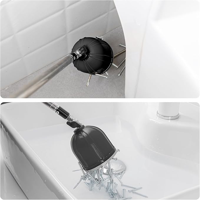 Magnetic Pickup Tool, 180째 Rotating Head, 10LB Heavy Duty Magnet Stick with Handle, Extendable Magnet Wand for Nails, Screws & Metal Objects, Strong Magnetic Tool for Mechanics & Home Use