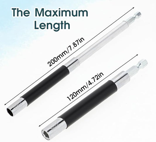 3pcs Magnetic Drive Guide Bit Holder 1/4 Inch Screw Guide Sleeve for Drill Bit Sleeves, Hex Shank Driver Extension Bits Holders Fast Change Screwdriver Drill Sleeve Holder