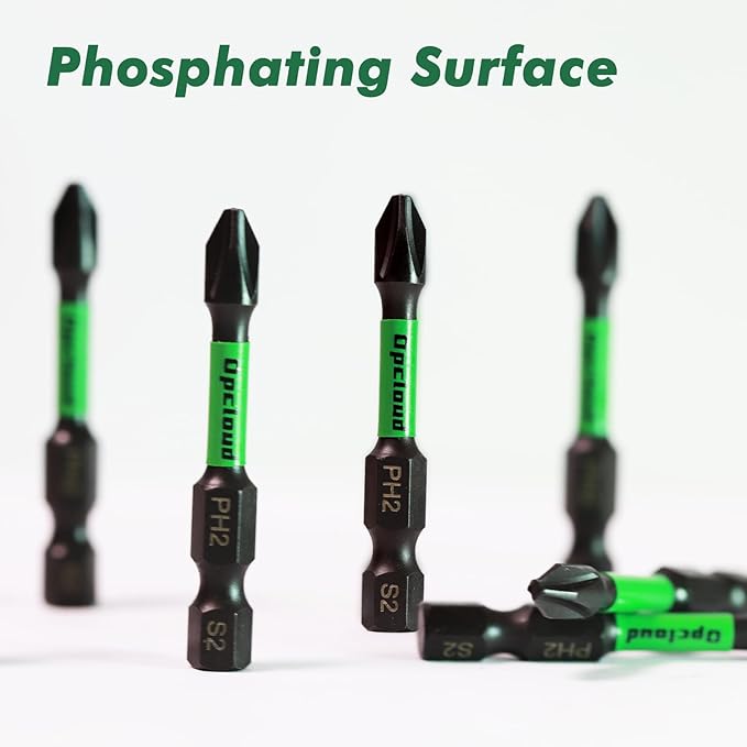 Impact #2 Phillips Screwdriver Bit Set, 41 Pieces 2?쒾2 Steel Magnetic PH2 Tips Driver Power Bit Set with Extension Impact Bit Holder