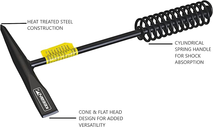 WELDING CHIPPING HAMMER WITH CYLINDRICAL SPRING GRIP