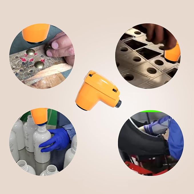 Pneumatic Automatic Palm Hammer Knock Edges Scaler Handheld Dead Blow Hammers With Medium Soft Tip For Remove Small Laser Cut Parts