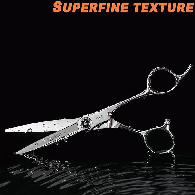 High-end Professional Extremely Very Sharp Barber Hair Cutting Scissors Hairdresser Shears For Hair 6.3 Inch Haircut Scissor Made Of Stainless Steel For Hairdressing Salon and Home Use