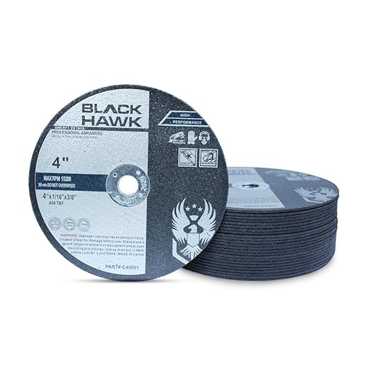 BHA Metal and Stainless Steel Cut Off Wheels for Die Grinders, 4??x 1/16??x 3/8??- 25 Pack