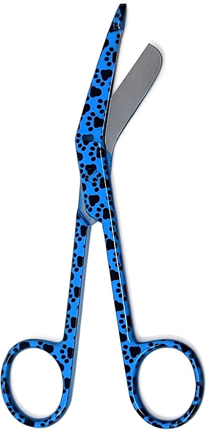 Set of 3 Assorted Pattern Nurse Doctor EMT Lister Bandage Scissors 5.5" (14cm), Stainless Steel, Premium Quality-Ideal Gift (PK5)
