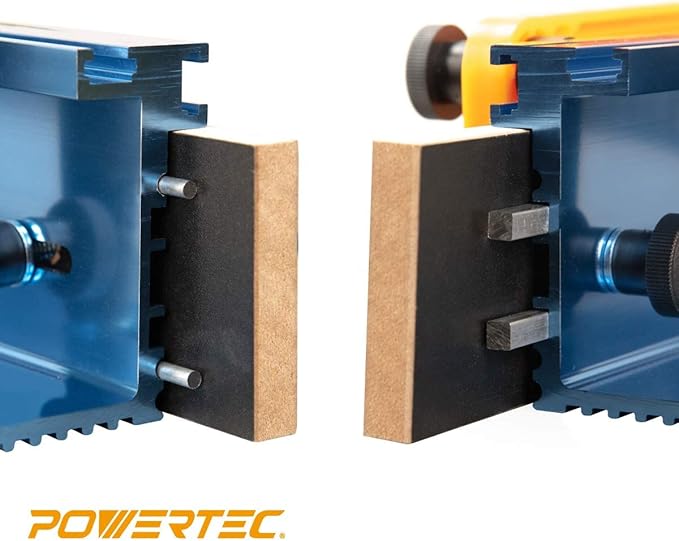 POWERTEC Router Table Fence Kit Deluxe System 3-3/8??Tall 24" Long, Router Table Top, Routing Tables for Woodworking w/Reversible Flip Stop, Dust Port, Adjustable Bit Guard, Featherboard - 71536