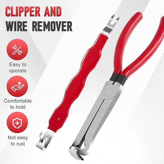 2026 New Electrical Disconnect Pliers, Upgraded Durable Terminal Removal Tool for Automotive Wiring Repair, Multi-Purpose Electrical Connector Removal Pliers Tool for Technician (2 Sets)