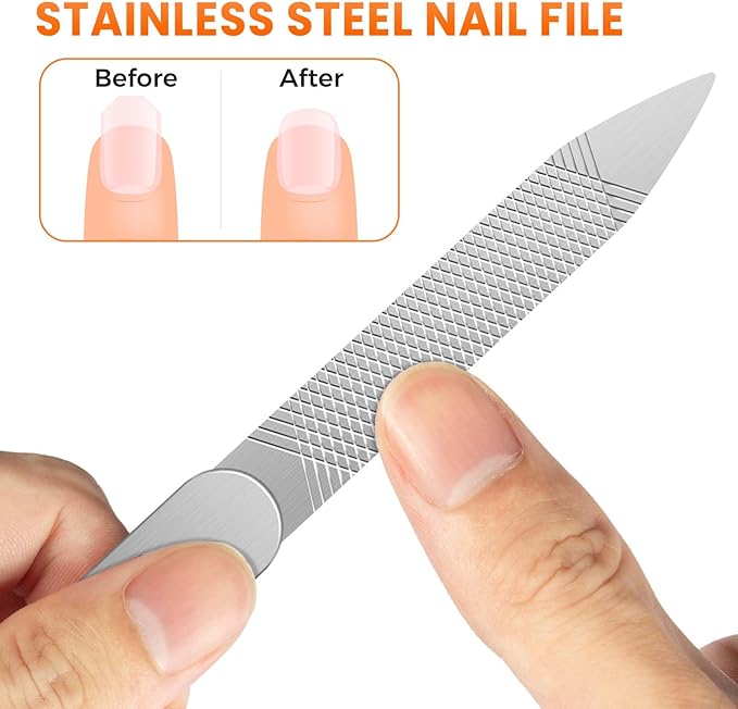 Straight Nail Clippers for Thick Nails, Heavy Duty Large Toenail Clippers for Seniors with 17mm Wide Jaw Opening, Ultra Sharp Stainless Steel Toe Nail Clippers Cutter for Men with File