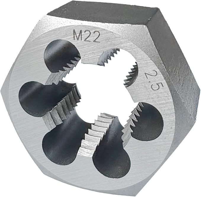 Yamesh M22 x 2.5 Hex Die Rethreading Die Thread Die Carton Steel For Right Hand