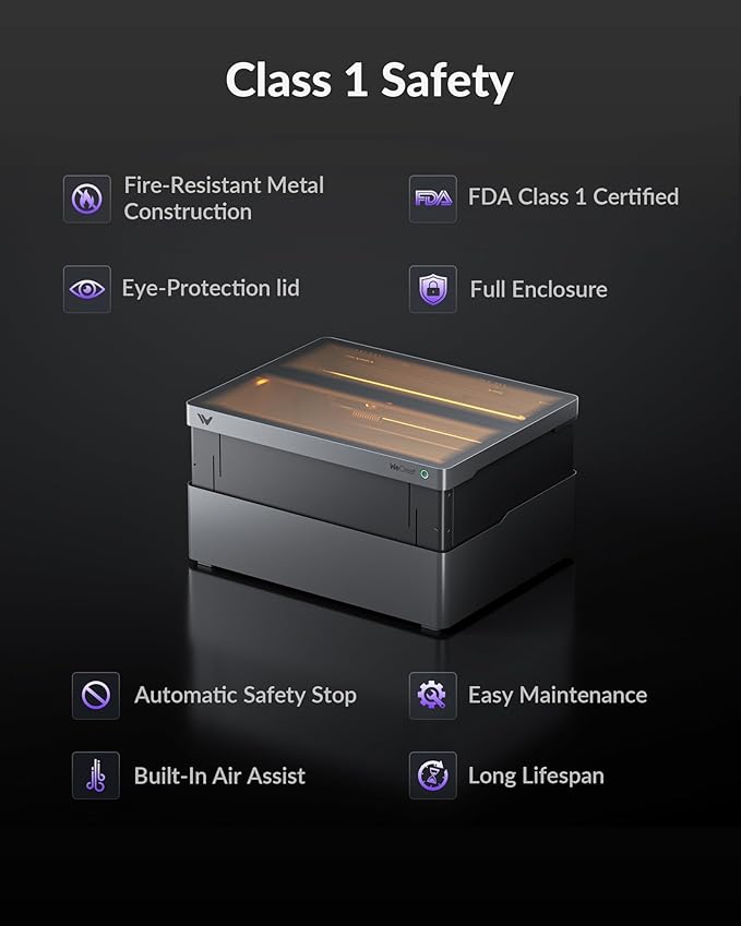 WECREAT Vision Pro 45W Laser Engraver and Cutter, with 137??Auto Conveyor Feeder & Fume Extractor, HD Camera & Auto-Lifting, Laser Cutter Cuts 1??Wood, Desktop Laser Engraver Machine for Woodworker
