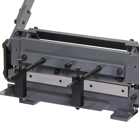 KAKA INDUSTRIAL Metal Shears,12 Inch Bench Top Hand Shear, Metal Cutter for Sheet, Plate Steel,12x1/25 in Cutting Capacity, Grey, Portable Workbench-Mounted Tool BHS-12