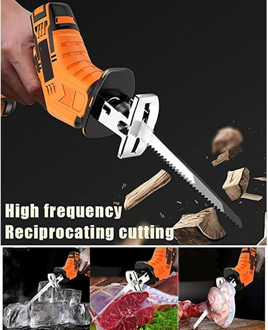 Electric bone saw Cordless Electric Reciprocating Saws for Cutting Meat and Bones Commercial and household electric meat and bone saw (1battery+4sawtooth)