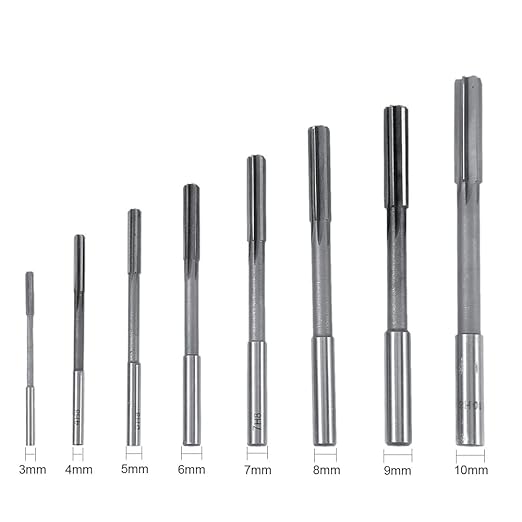 8pcs H8 Metric Machine Reamer Sets Tool Chucking Reamer Set Straight Flute Milling Cutter 3mm 4mm 5mm 6mm 7mm 8mm 9mm 10mm