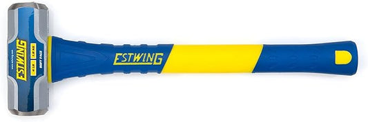 Estwing Soft Face Sledge Hammer for Automotive, Industrial, and Construction Use, 30-35 HRC, 16-Inch Long Fiberglass Handle with Ergonomic Two-Handed Grip (4-Pound Head x 16-Inch Handle)