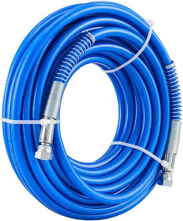 VEVOR Airless Paint Spray Hose Kit, 50ft, 3600 psi High Pressure Fiber Tube with 8 inch Extension Rod Pole, 517 Tip and Tip Guard, 1/4 inch Swivel Joint, for Homes, Buildings, Decks, or Fences