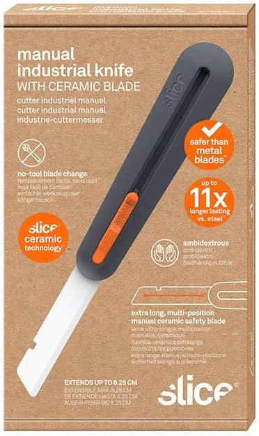 Slice 10559 3" Extra Long Insulation Foam Tool, Designed for Foam Cutting, Finger Friendly Ceramic Blade Adjusts to 4 Positions, Lasts 11x Longer vs Metal, 6 Pack