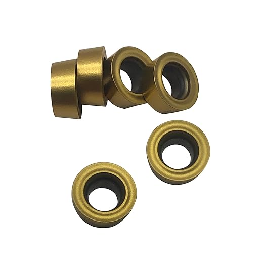3/8??1/2" SRACR SRACL SRDCN1010/1212 H06 Lathe Turning Holders Lathe Turning & Profiling Tool Holder with RCMT0602 Round Carbide Milling Inserts (10pcs RCMT0602MO(Gold))